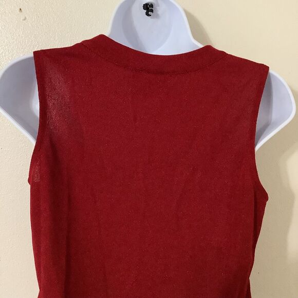 Vintage Y2K Party Rave Sparkly Knit Club Party Going Out Sleeveless Top S Fall - Picture 5 of 7